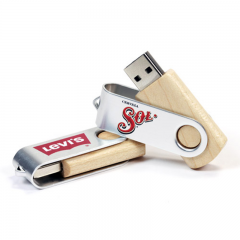 LTU-W108 Wood Swivel USB